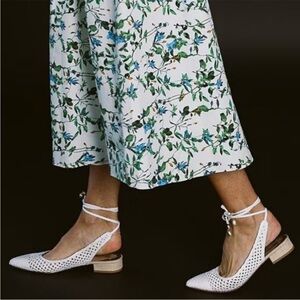 Antonio Melani X Jennifer Sumko Newport Woven Lace-Up Flats